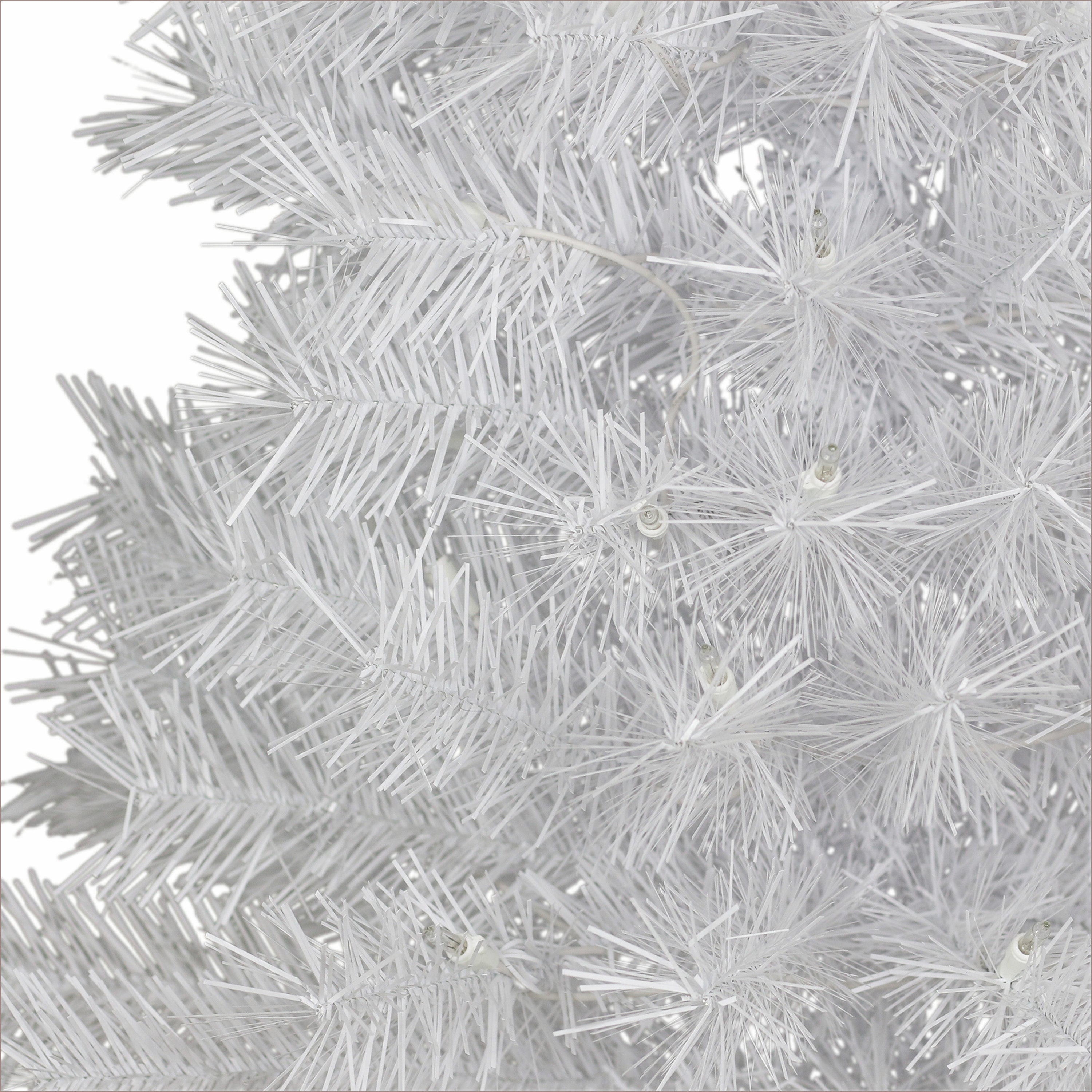 3ft Pre-Lit White Snow Ridge Aritificial Fir Tree